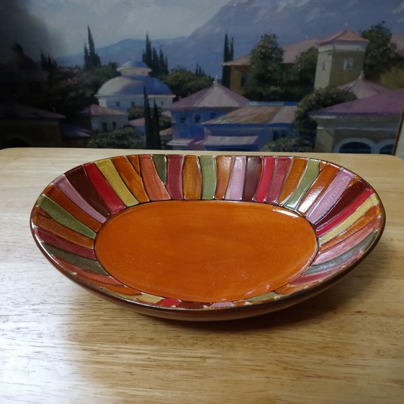 🍜🍤PIER 1 WAVY STRIPE CERAMIC DISH🍕🍱BUNDLE AND SAVE PLENTY!!!🍉🍓 - Picture 6 of 10